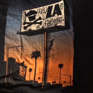Johnny Cupcakes Los Angeles 5yr anniversary shirt